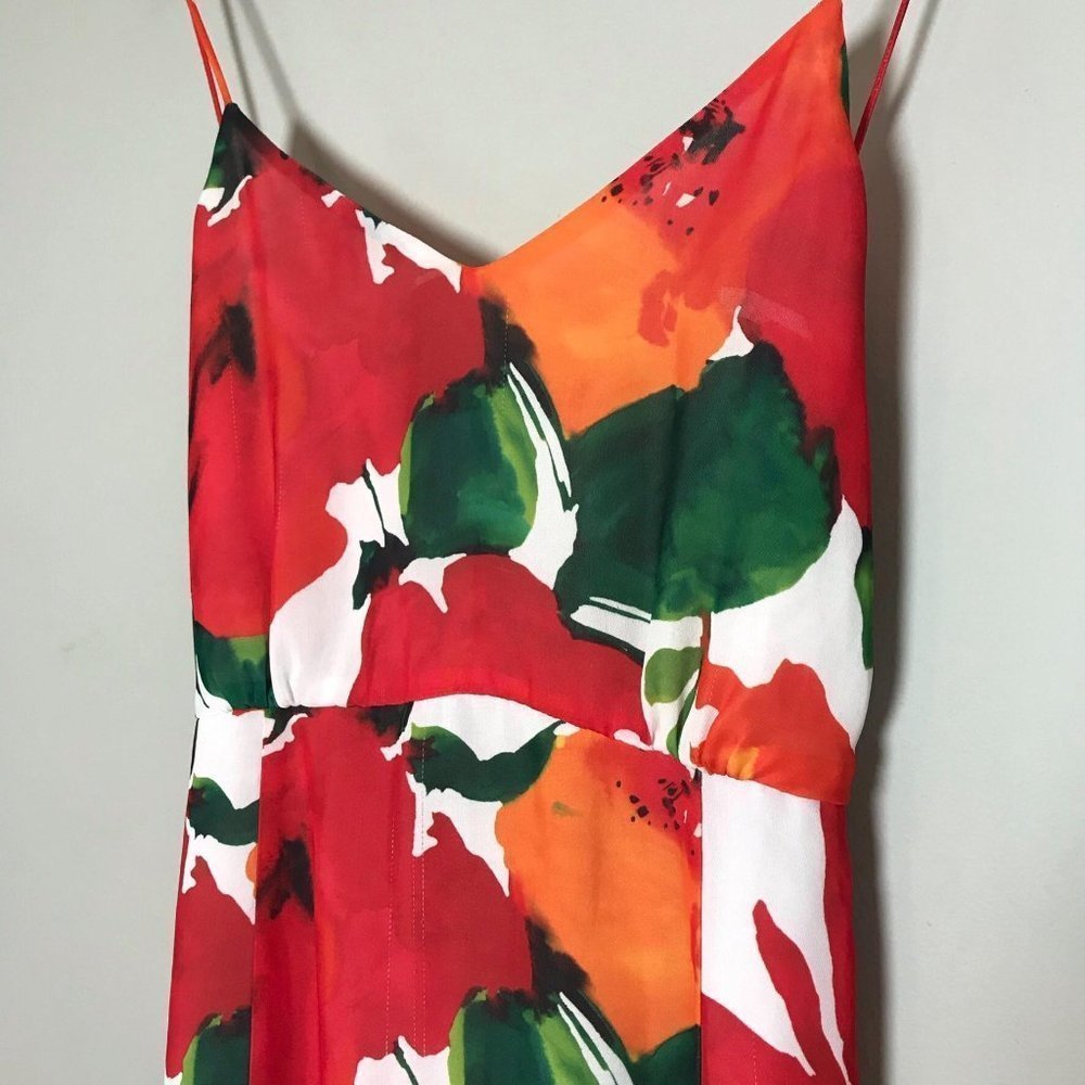 Zara Floral Fit & Flare Slip Dress Size XS
